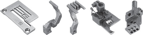 Gauge Set for flat bed and cylinder arm binding coverseam machines