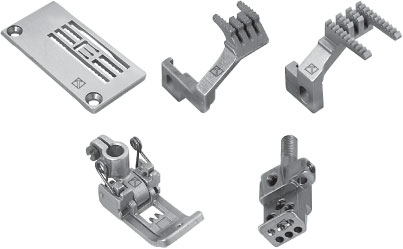 Gauge Set for flat bed and cylinder arm binding coverseam machines