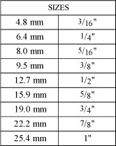 Size Table