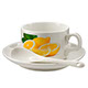 Co-m Cup saucer and spoon Co-m Cup saucer and spoon