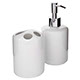 M-S White Ceramic Bath Set M-S White Ceramic Bath Set