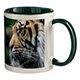 M-003 White Mug Coloured Interior and Handle M-003 White Mug Coloured Interior and Handle