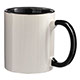 M-003 White Mug Coloured Interior and Handle M-003 White Mug Coloured Interior and Handle