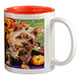 M-02 White Mug Coloured interior
