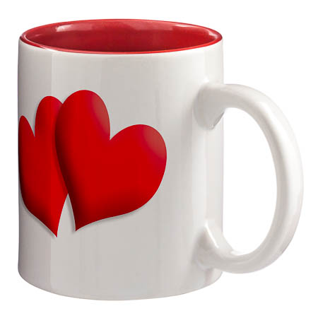 M-02 White Mug Coloured interior M-02 White Mug Coloured interior