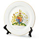 P800 8in Gold Trim Plate