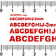 1mm lettering sample 1mm lettering sample